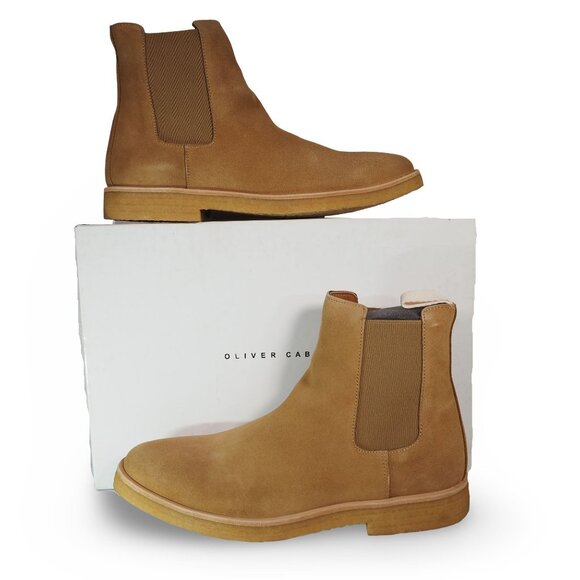 Oliver Cabell Crepe Sole Suede Chelsea Boots Men\'s‎ 8/41 Cappuccino Brown main image 10